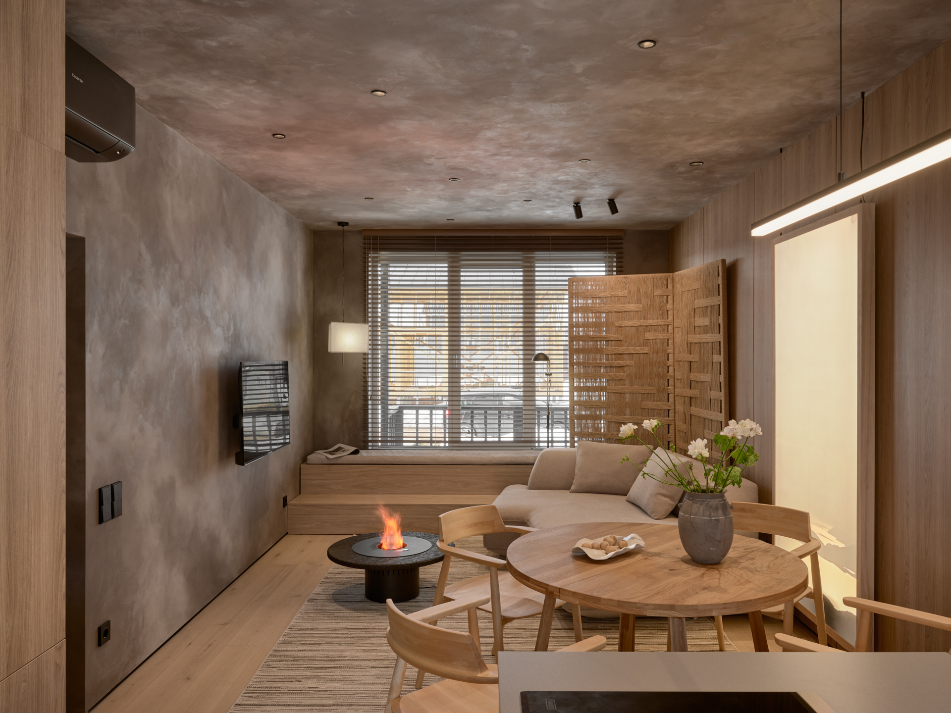 Картинка проекта Освещение ARTE Lamp в проекте кухни-гостиной в программе «Дачный ответ»