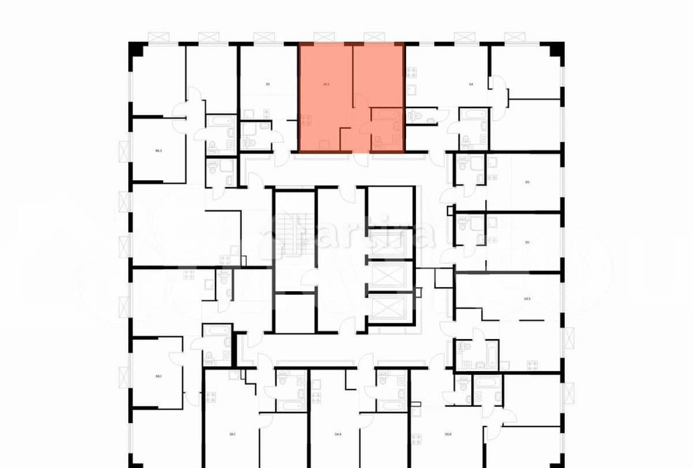1-комн. квартира, 35.6 м2, 3/24 эт. Москва - изображение 1
