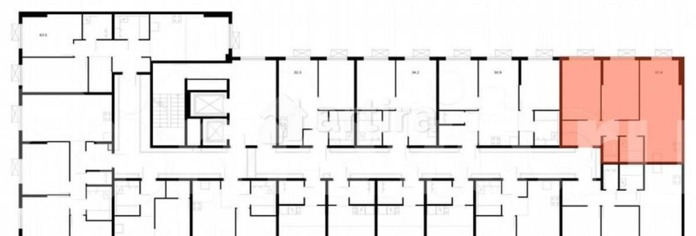 2-комн. квартира, 57.4 м2, 3/16 эт. Москва - изображение 3