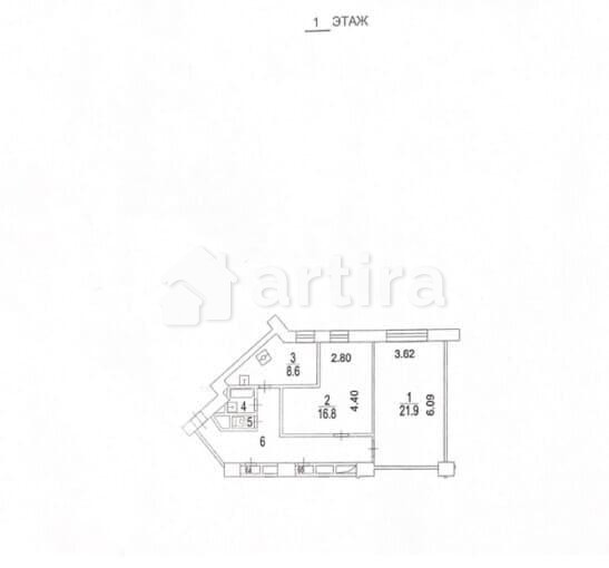2-комн. квартира, 65.8 м2, 1/5 эт. Москва - изображение 16