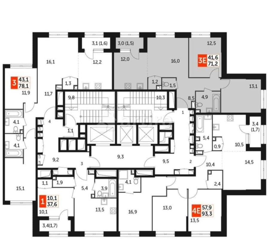 3-комн. квартира, 71.2 м2, 23/28 эт. Москва - изображение 20