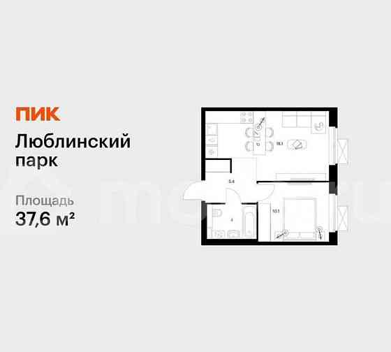 1-комн. квартира, 37.6 м2, 14/25 эт. Москва