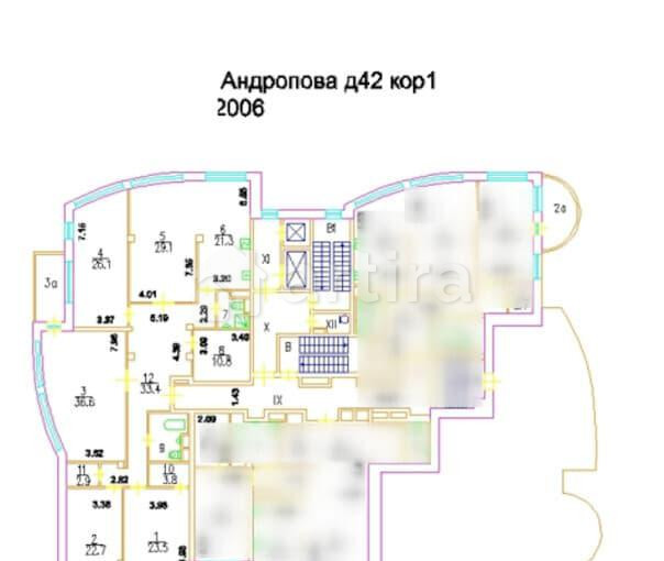 4-комн. квартира, 219 м2, 5/7 эт. Москва - изображение 2