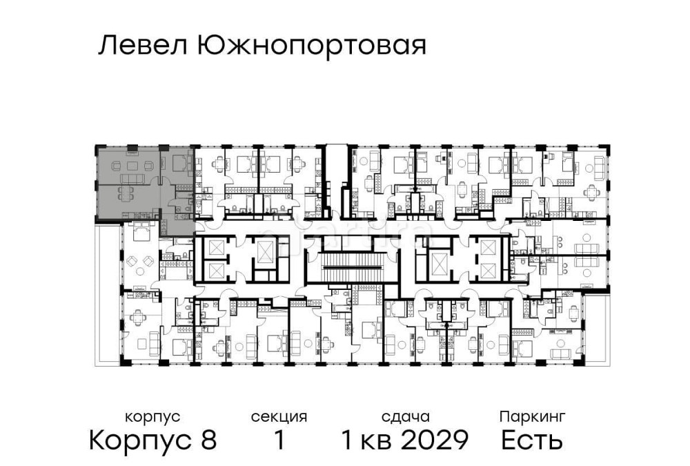 2-комн. квартира, 66.2 м2, 37/49 эт. Москва - изображение 14