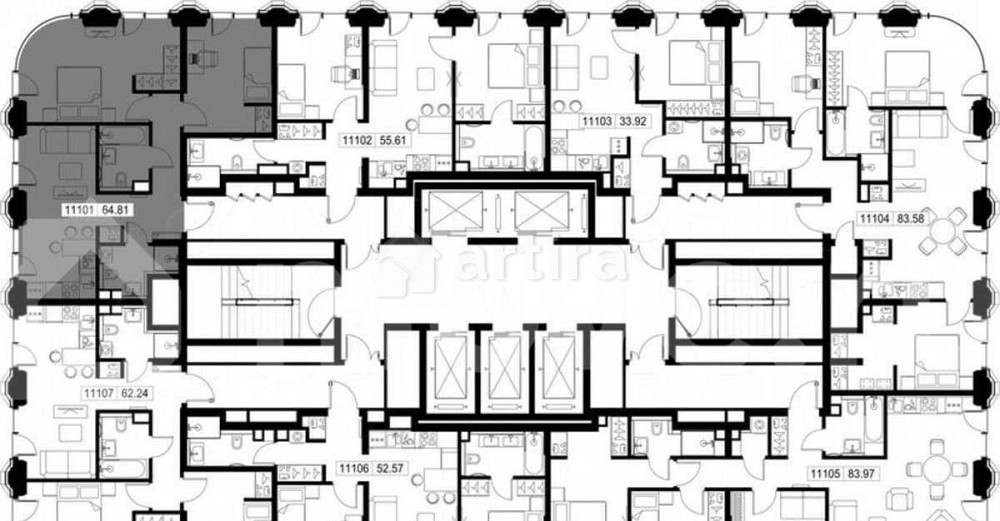 2-комн. квартира, 64.8 м2, 11/52 эт. Москва - изображение 5