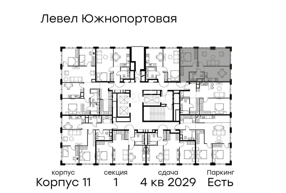 2-комн. квартира, 54.2 м2, 12/16 эт. Москва - изображение 3