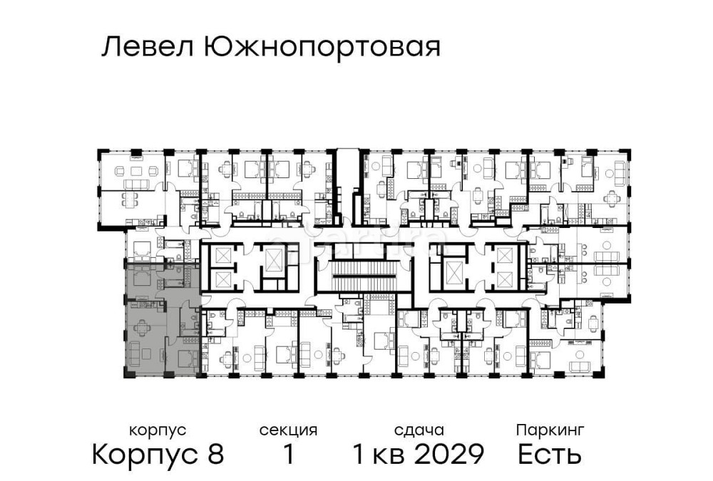 3-комн. квартира, 68 м2, 27/49 эт. Москва - изображение 4