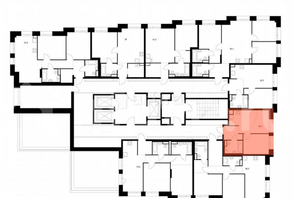 1-комн. квартира, 32.2 м2, 20/23 эт. Москва - изображение 2