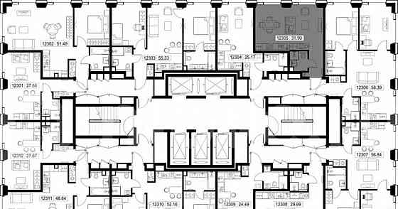 Студия, 31.9 м2, 23/52 эт. Москва