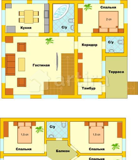 Коттедж, 120 м2 Истра - изображение 14