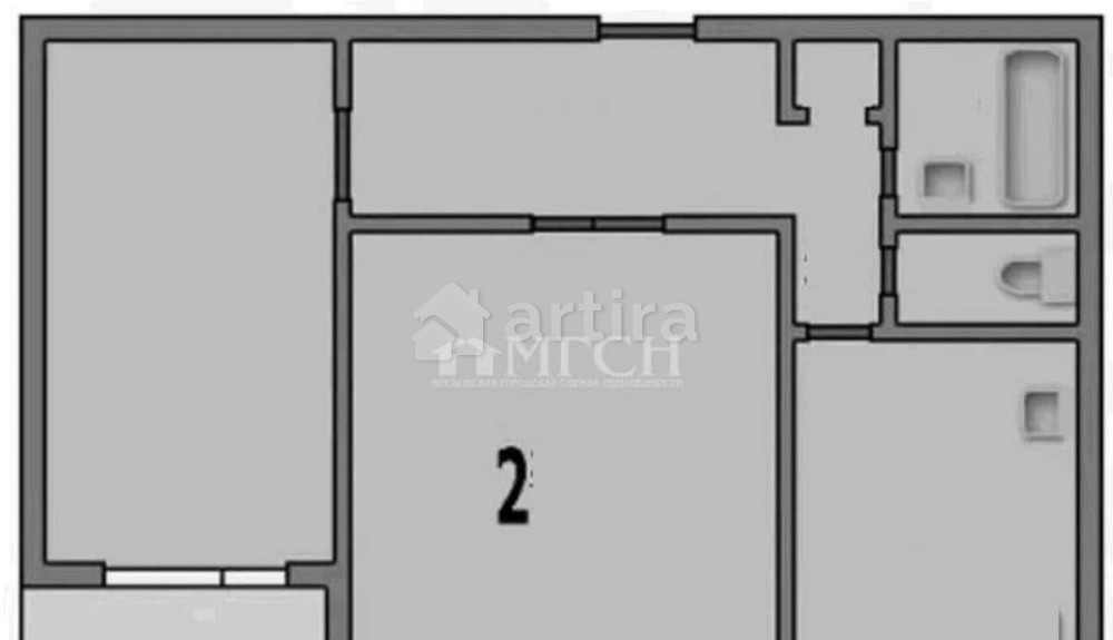 2-комн. квартира, 46 м2, 8/12 эт. Москва - изображение 5