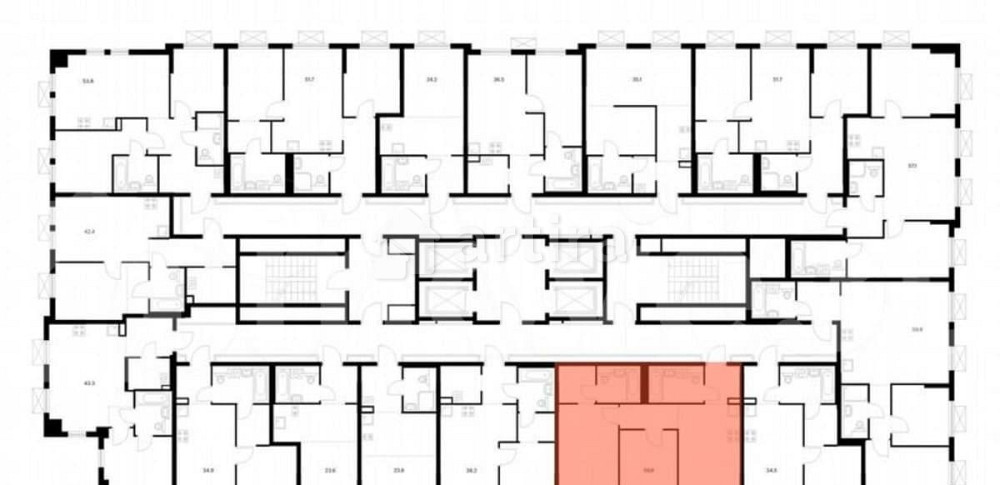 2-комн. квартира, 59.6 м2, 25/25 эт. Зеленоград - изображение 2