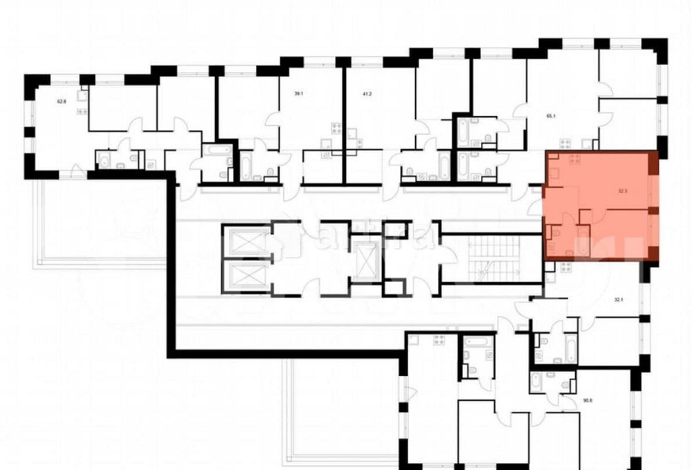 1-комн. квартира, 32.3 м2, 22/23 эт. Москва - изображение 7