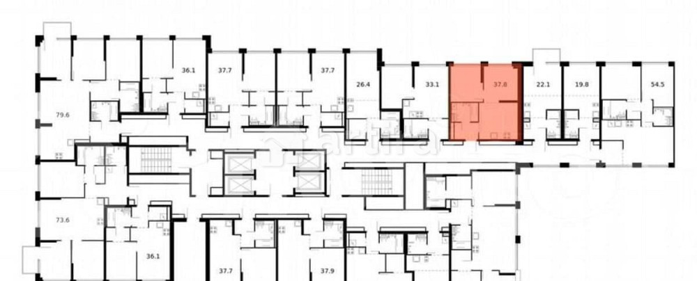 1-комн. квартира, 37.8 м2, 3/32 эт. Москва - изображение 2