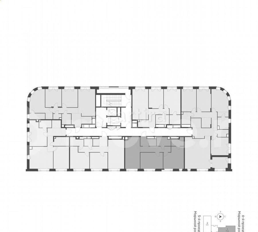 2-комн. квартира, 77.1 м2, 15/16 эт. Москва - изображение 7