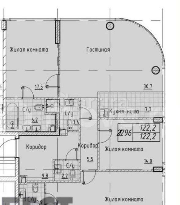 4-комн. квартира, 122.2 м2, 34/46 эт. Москва - изображение 1