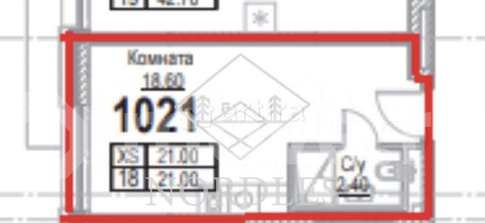 Студия, 21 м2, 4/23 эт. Москва - изображение 6