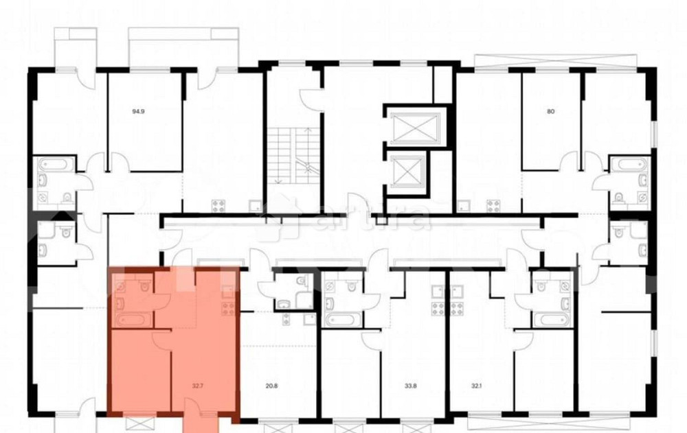 1-комн. квартира, 32.7 м2, 3/11 эт. Зеленоград - изображение 2