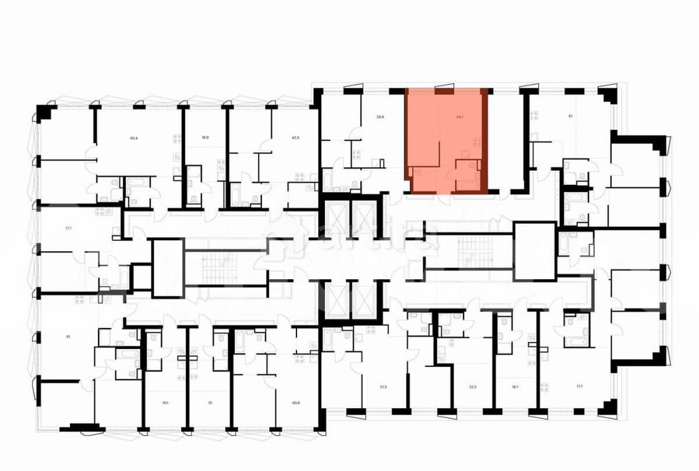1-комн. квартира, 34.7 м2, 34/38 эт. Москва - изображение 3