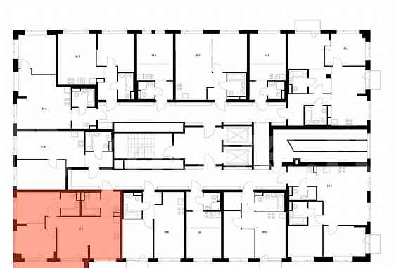 2-комн. квартира, 57.3 м2, 8/16 эт. Москва
