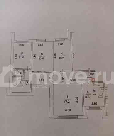 4-комн. квартира, 84 м2, 2/14 эт. Москва