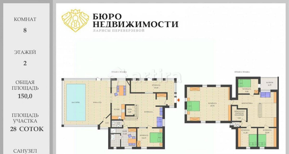 Коттедж, 210 м2, 30 соток, 2 эт. Выборг - изображение 2