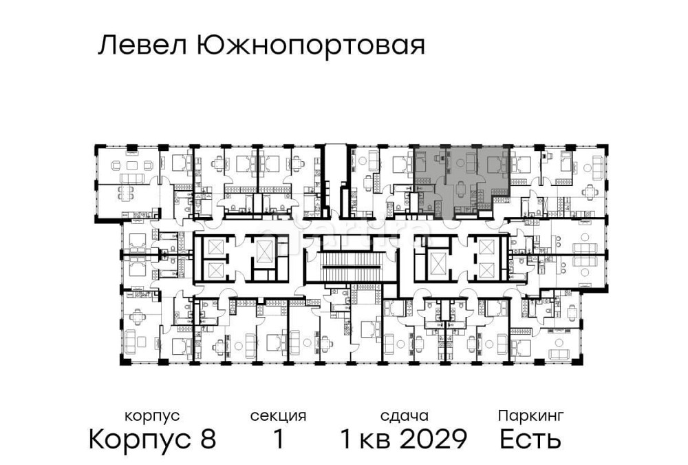2-комн. квартира, 54 м2, 47/49 эт. Москва - изображение 5