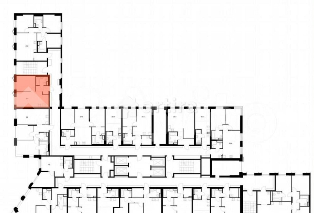 1-комн. квартира, 37.1 м2, 2/39 эт. Москва - изображение 2