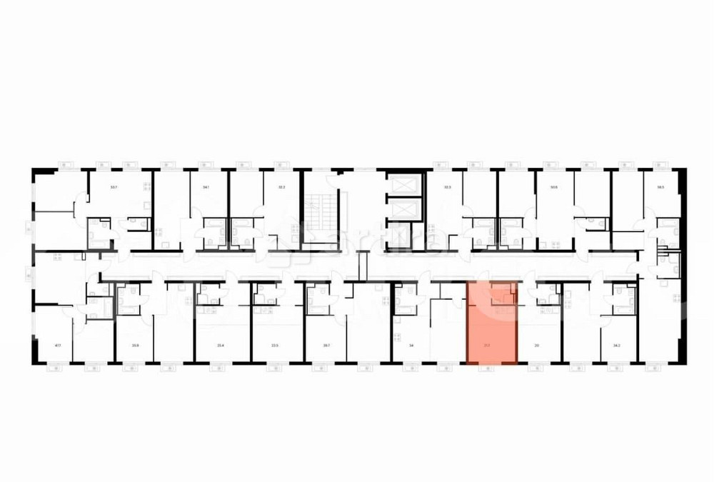 Студия, 21.7 м2, 5/27 эт. Москва - изображение 3