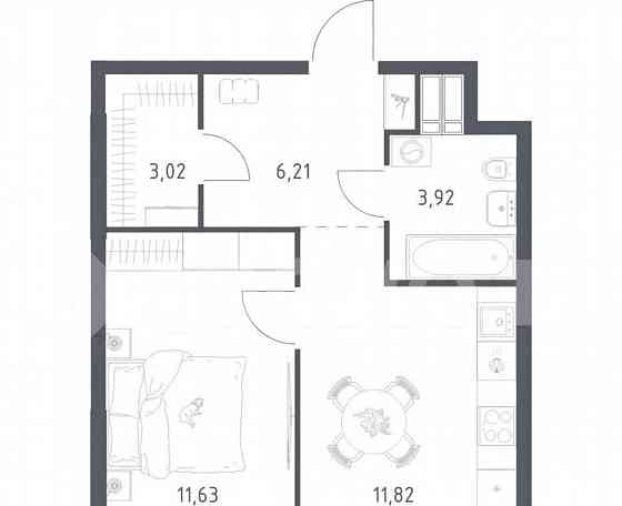 1-комн. апарт-ы, 36.6 м2, 8/23 эт. Москва
