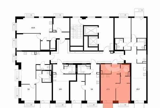 1-комн. квартира, 37.5 м2, 8/12 эт. Москва