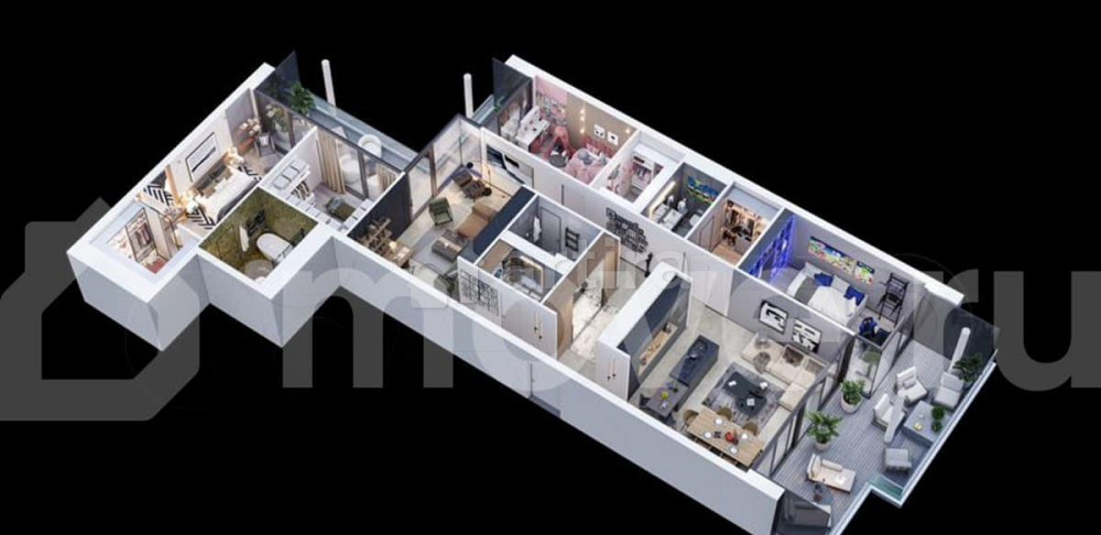 5-комн. квартира, 205.2 м2, 14/18 эт. Москва - изображение 7