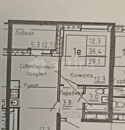 1-комн. квартира, 36.5 м2, 5/25 эт. Москва - изображение 14