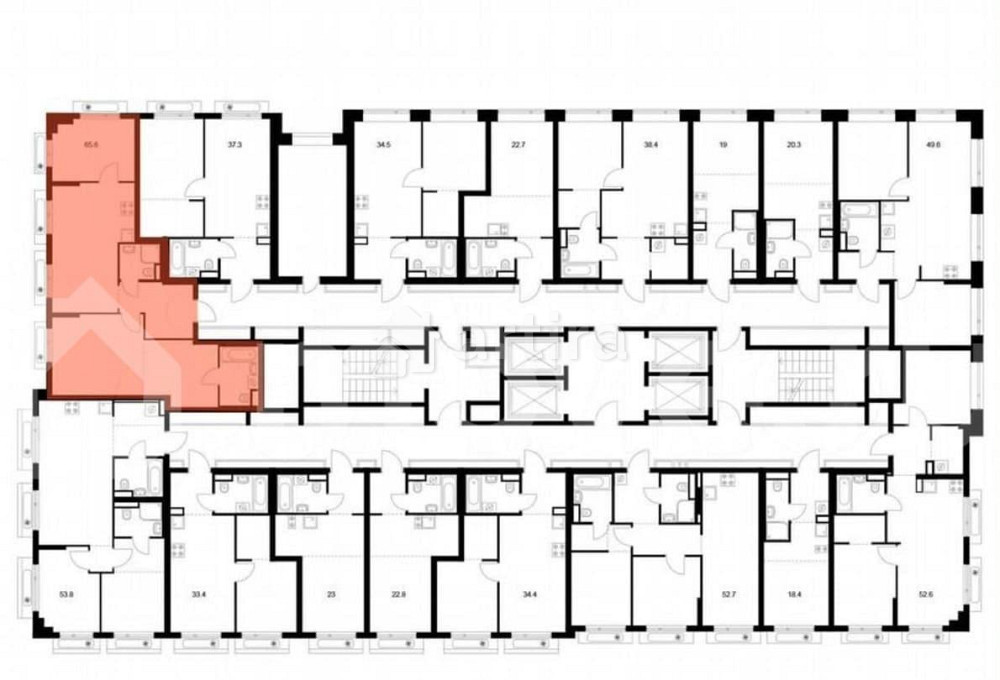 2-комн. квартира, 65.6 м2, 13/27 эт. Москва - изображение 2