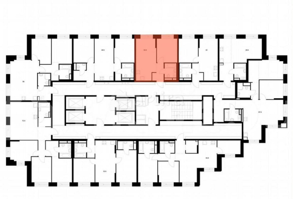 1-комн. квартира, 35 м2, 24/32 эт. Москва - изображение 3