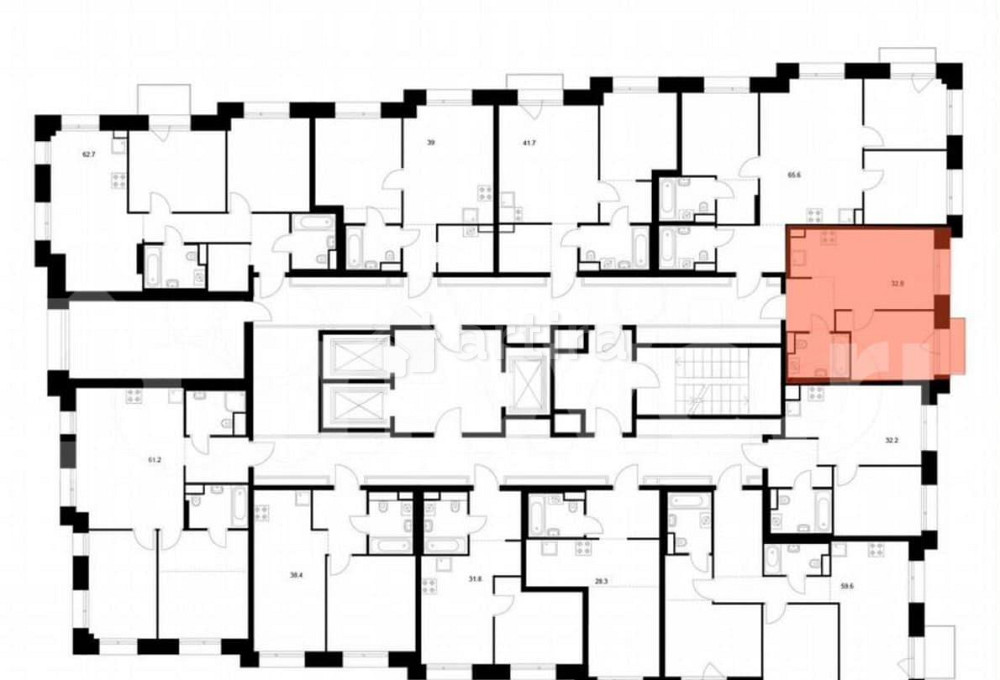 1-комн. квартира, 32.8 м2, 13/23 эт. Москва - изображение 5
