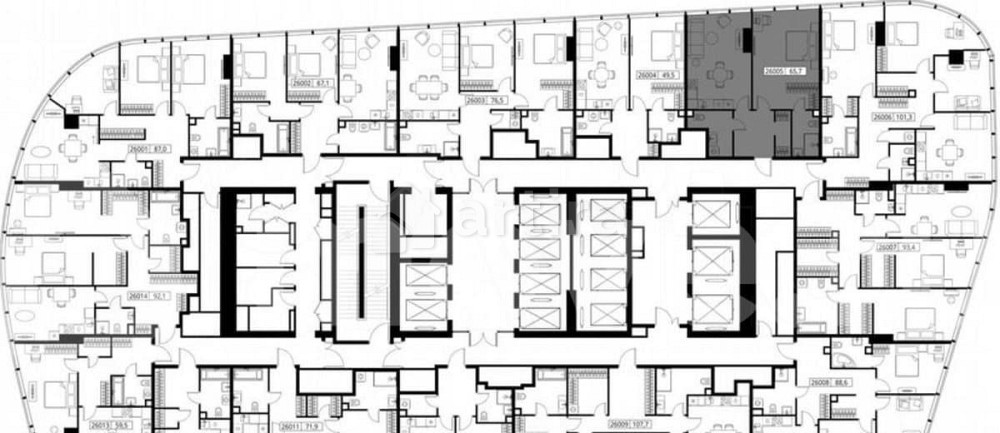 1-комн. квартира, 65.7 м2, 60/90 эт. Москва - изображение 5