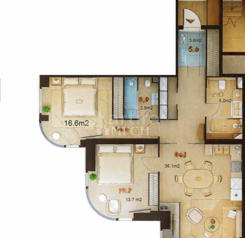 3-комн. квартира, 79.7 м2, 9/25 эт. Москва - изображение 18