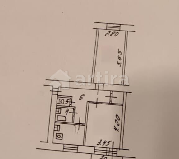 2-комн. квартира, 52 м2, 6/8 эт. Москва - изображение 1