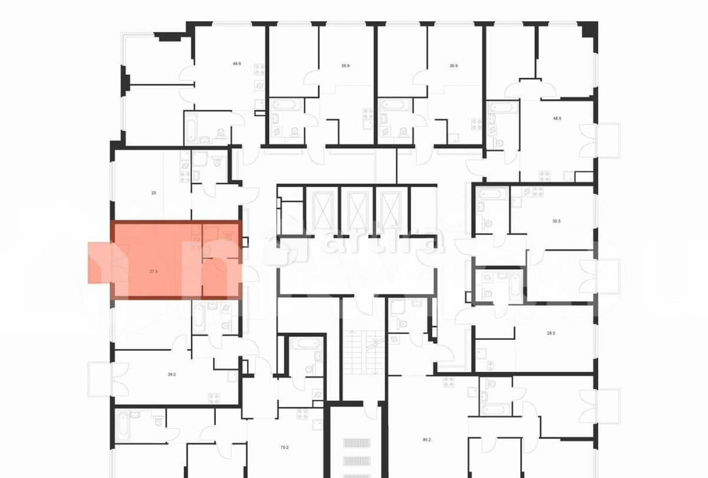 Студия, 27.5 м2, 3/12 эт. Москва - изображение 3