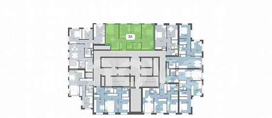 3-комн. квартира, 75.7 м2, 44/52 эт. Москва