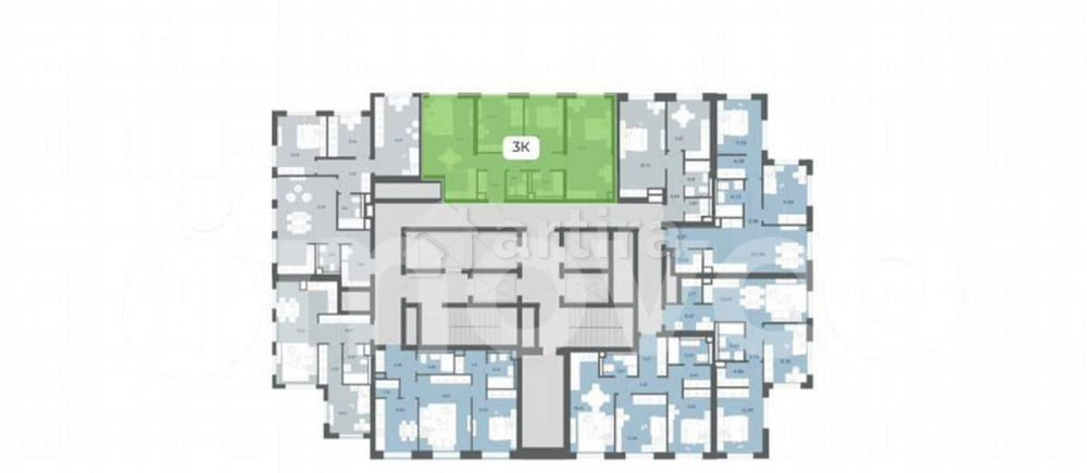 3-комн. квартира, 75.7 м2, 44/52 эт. Москва - изображение 2
