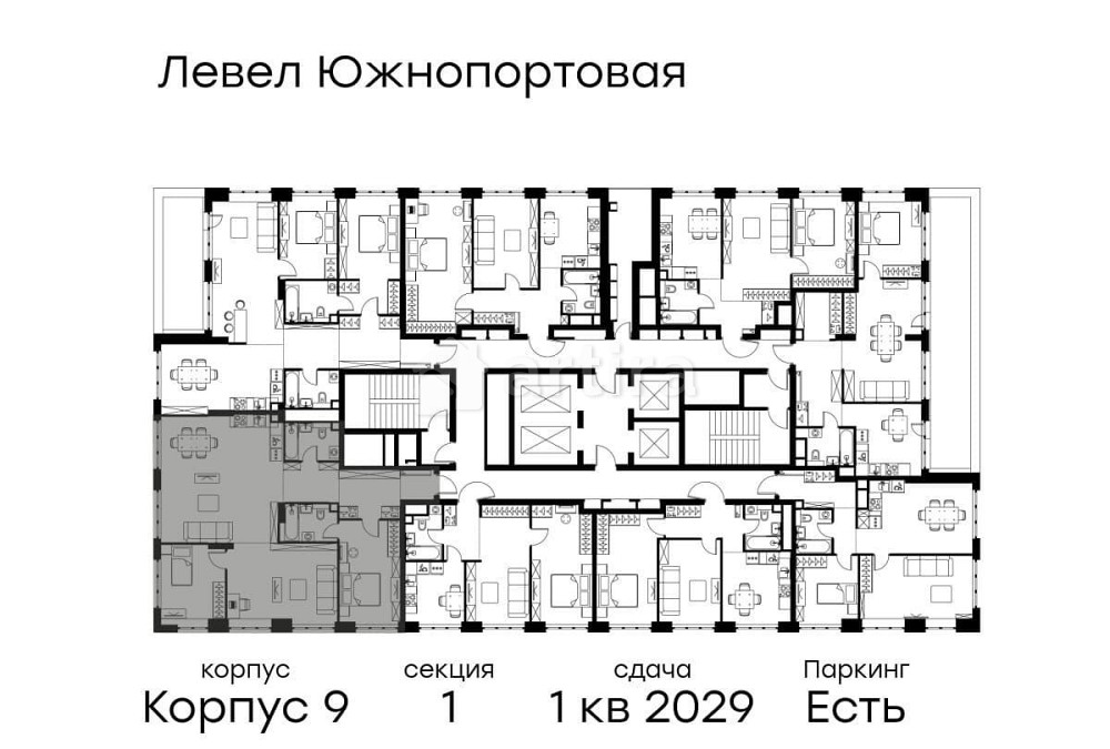 3-комн. квартира, 106.6 м2, 12/49 эт. Москва - изображение 15