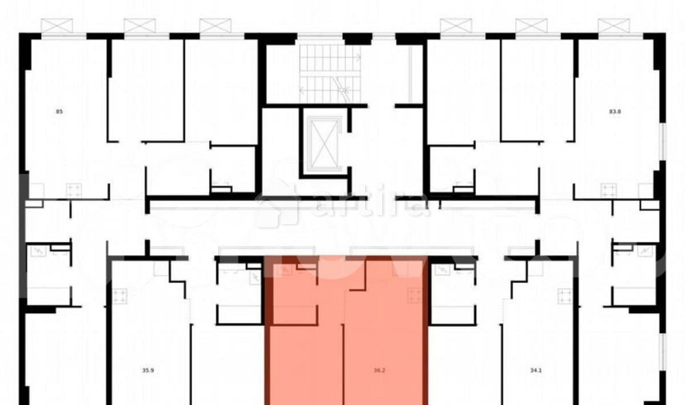 1-комн. квартира, 36.2 м2, 4/9 эт. Москва - изображение 2