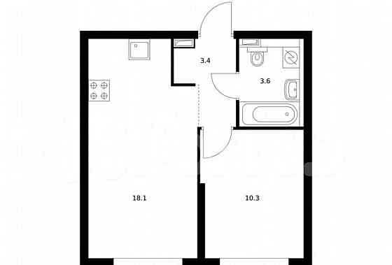 1-комн. квартира, 35.3 м2, 24/32 эт. Москва
