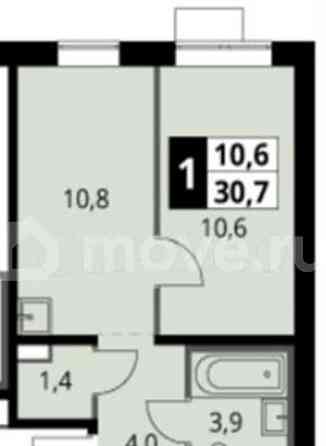 1-комн. квартира, 30.7 м2, 21/24 эт. Москва