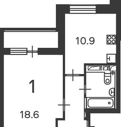 1-комн. квартира, 40 м2, 6/17 эт. Москва
