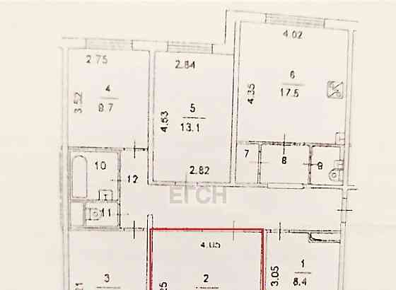 Комната, 17.2 м2, 1/12 эт. Москва