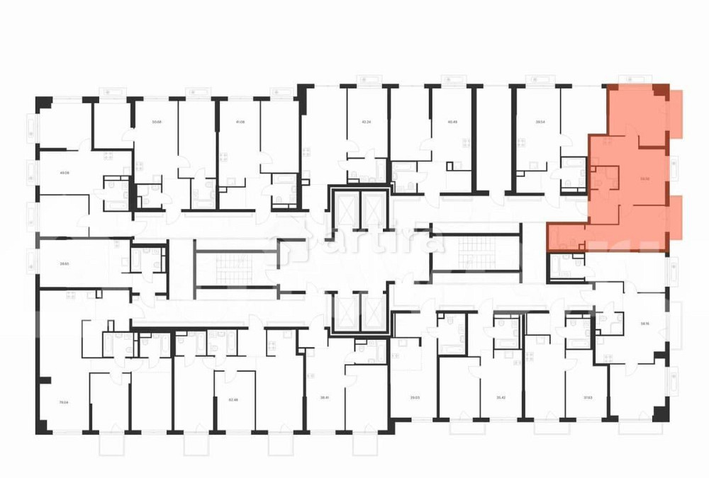 2-комн. квартира, 59.6 м2, 4/32 эт. Москва - изображение 1