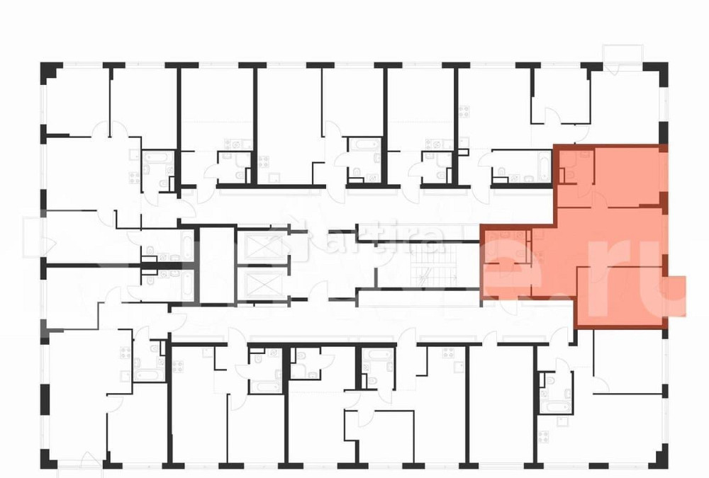 2-комн. квартира, 60.9 м2, 8/16 эт. Москва - изображение 2
